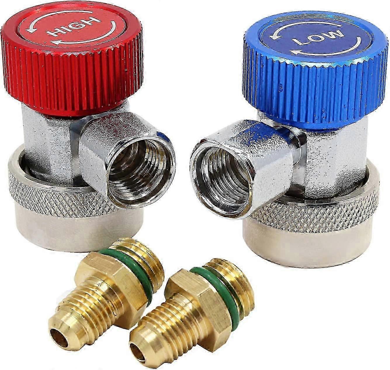 Auto Air Conditioning Quick Coupler Connector, Red And Blue
