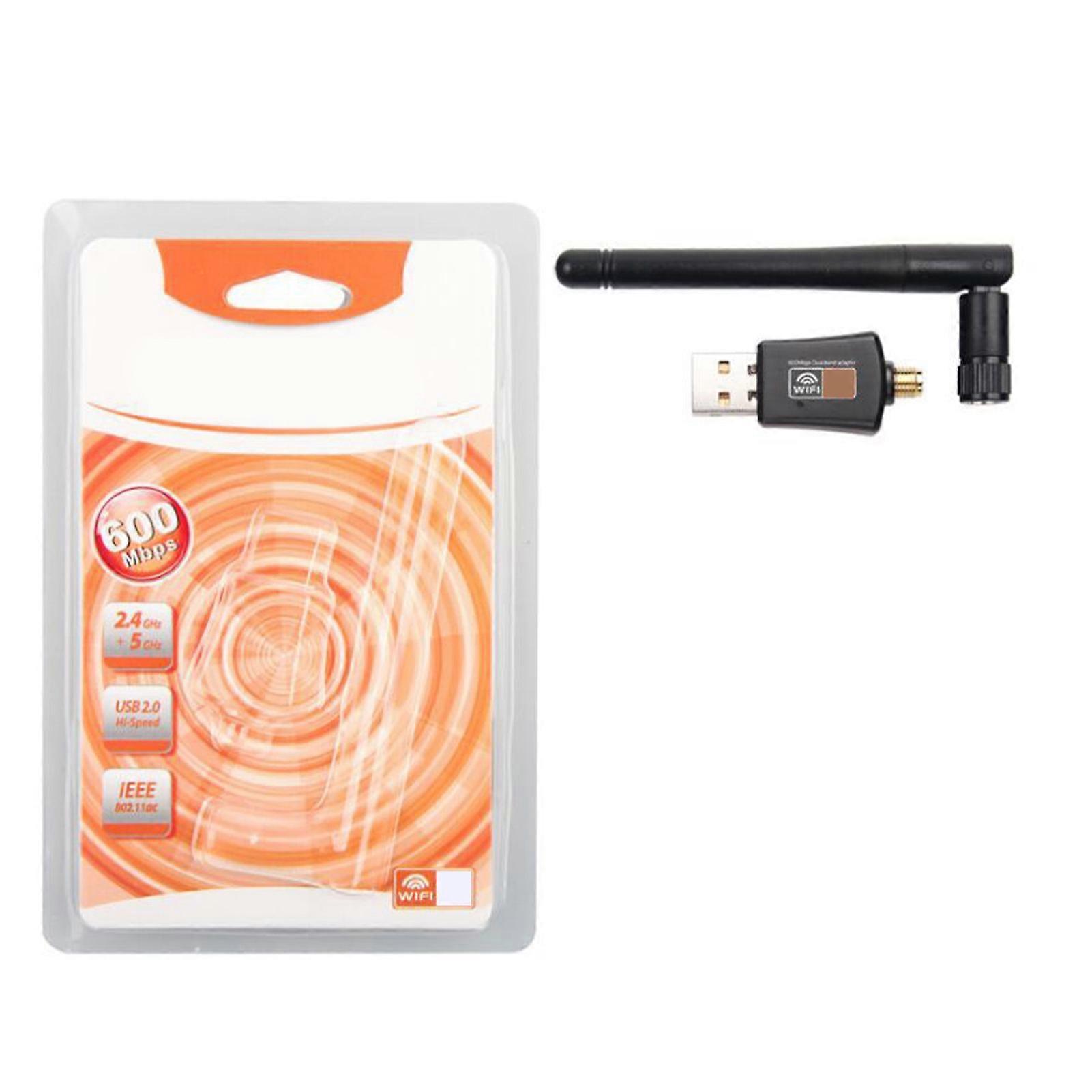 600M Dual Band Wireless Network Card USB Adapter 2.4G 5G Gigabit WiFi Transmitter