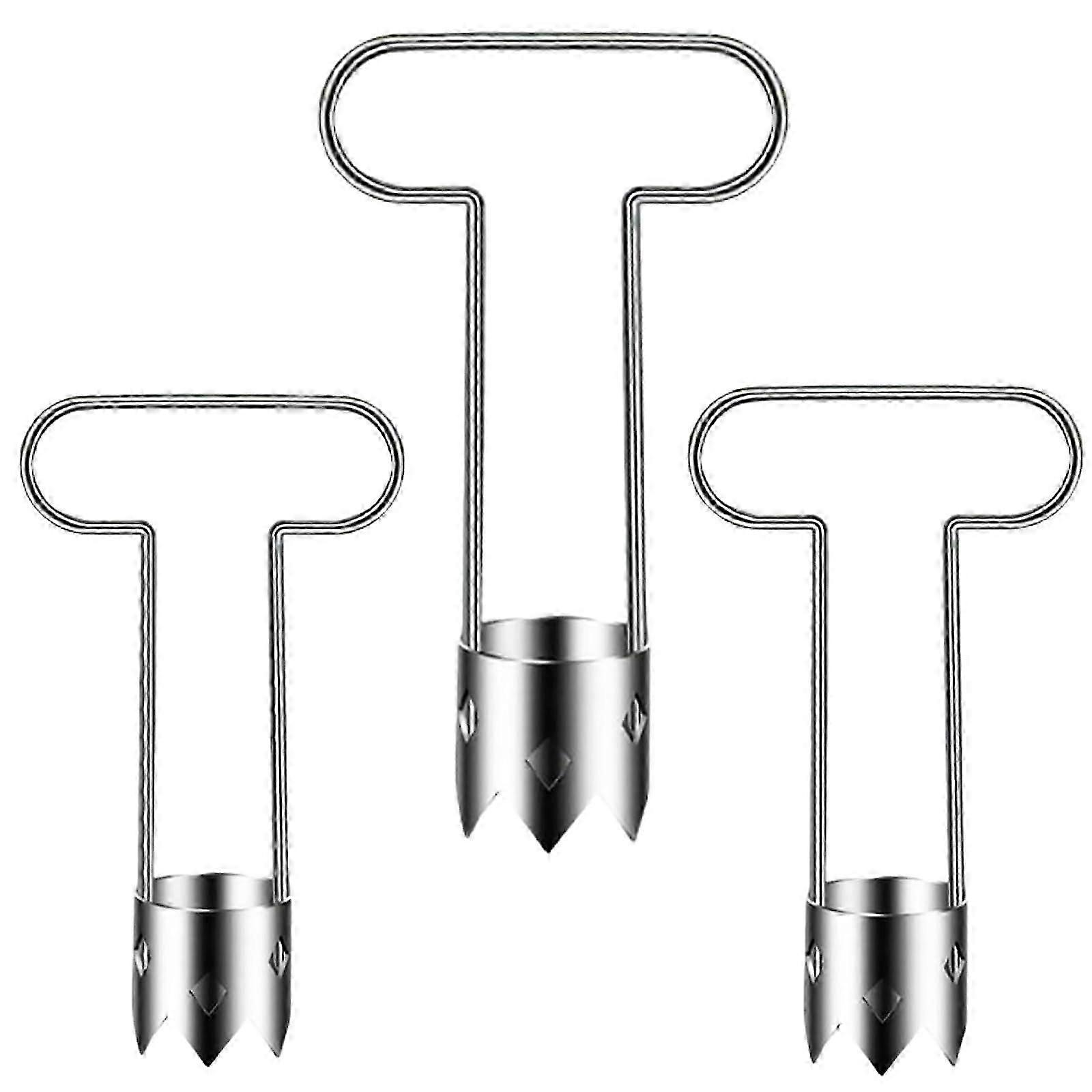 3 Piece Multifunctional Kitchen Fruit & Veggie Core Remover