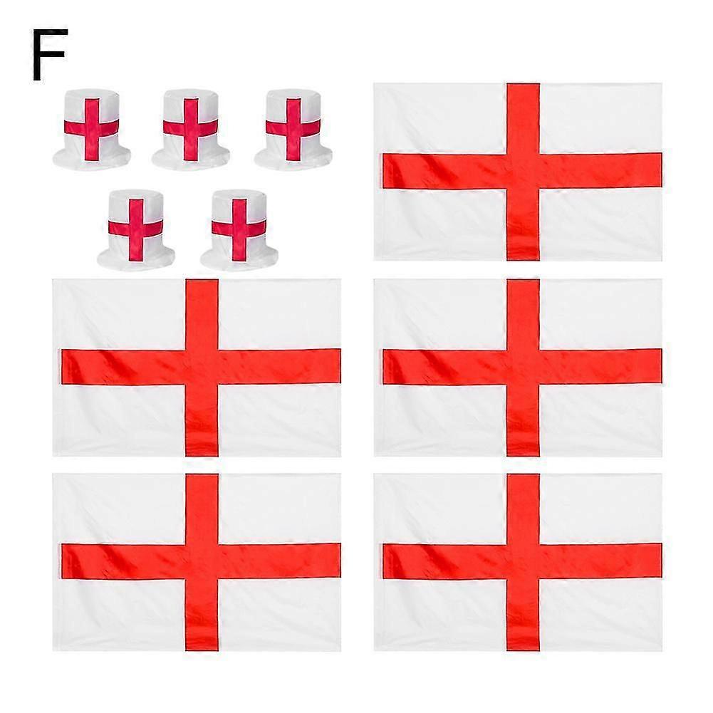 5pcs Spain (H) $ Cross-border 2024 European Cup fan products polyester digital printing World Cup hat national flag shawl flag customization