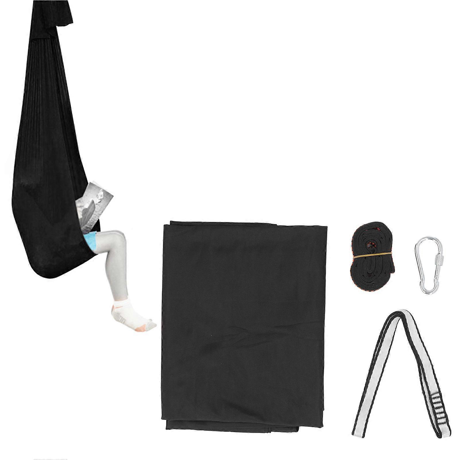 Kids Sensory Swing 3.3ft x 9.2ft Black Easy Mount Durable Polyester