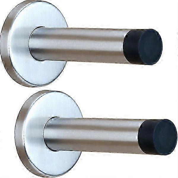 Fermaporta Fermaporta a parete Ammortizzatore in acciaio inox per impieghi gravosi Ammortizzatore in gomma T, argento--