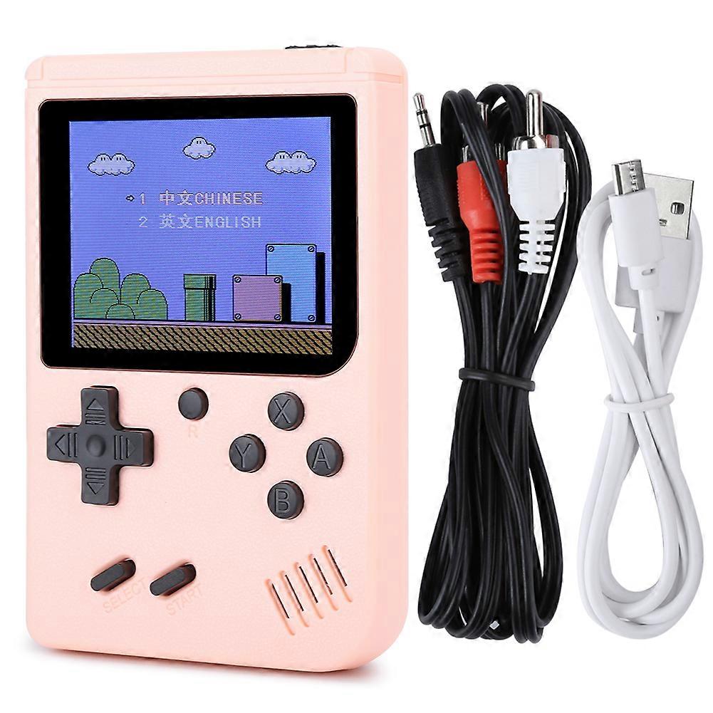 Pink Retro Handheld Game Console - 800 Games, TV Connectable, Portable Nostalgic Fun