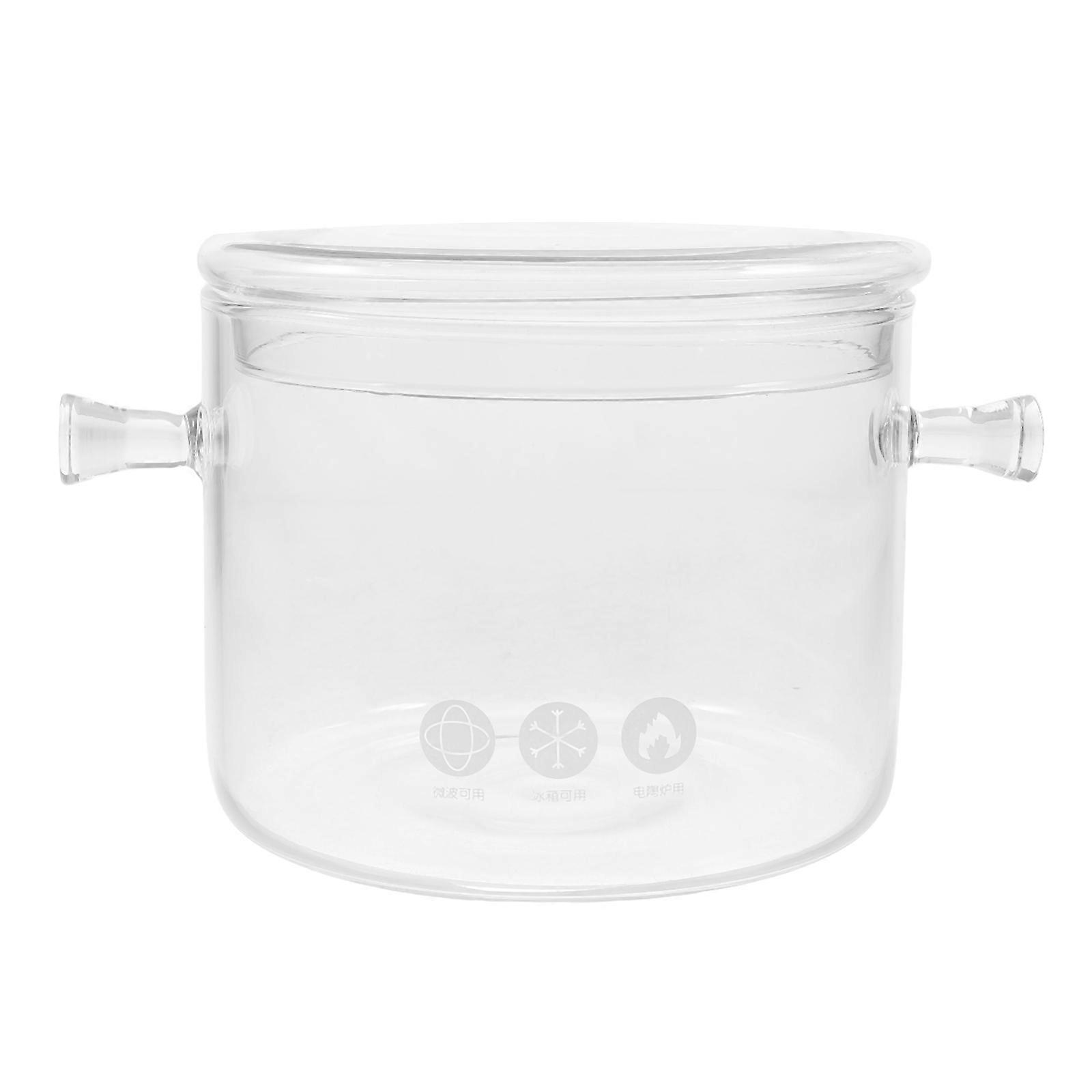 Soup Pot With Lid Large Capacity For Family Meals And Gatherings Heatresistant 1Set