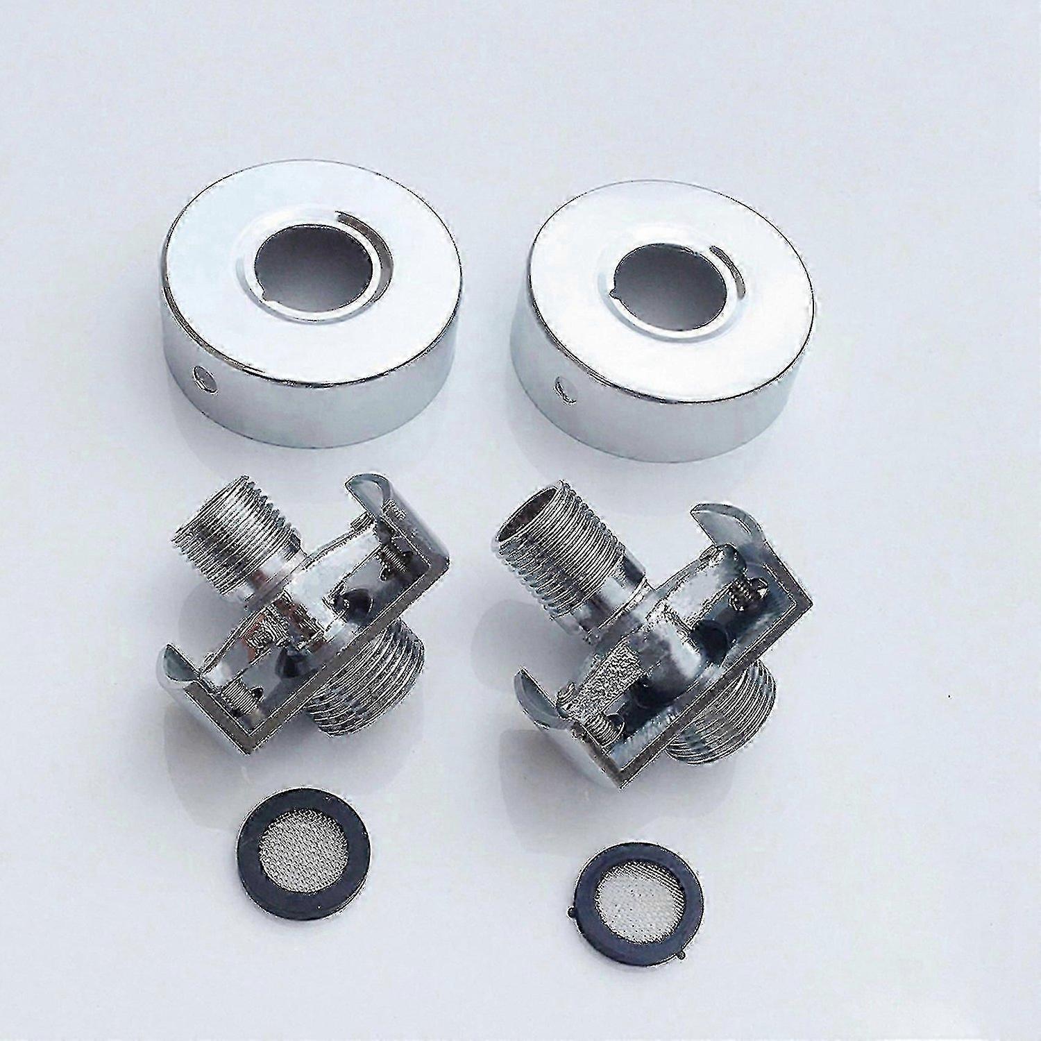 2x吸気管の角度調整銅シャワーヘッド角度付き湾曲脚偏心ネジコーナー