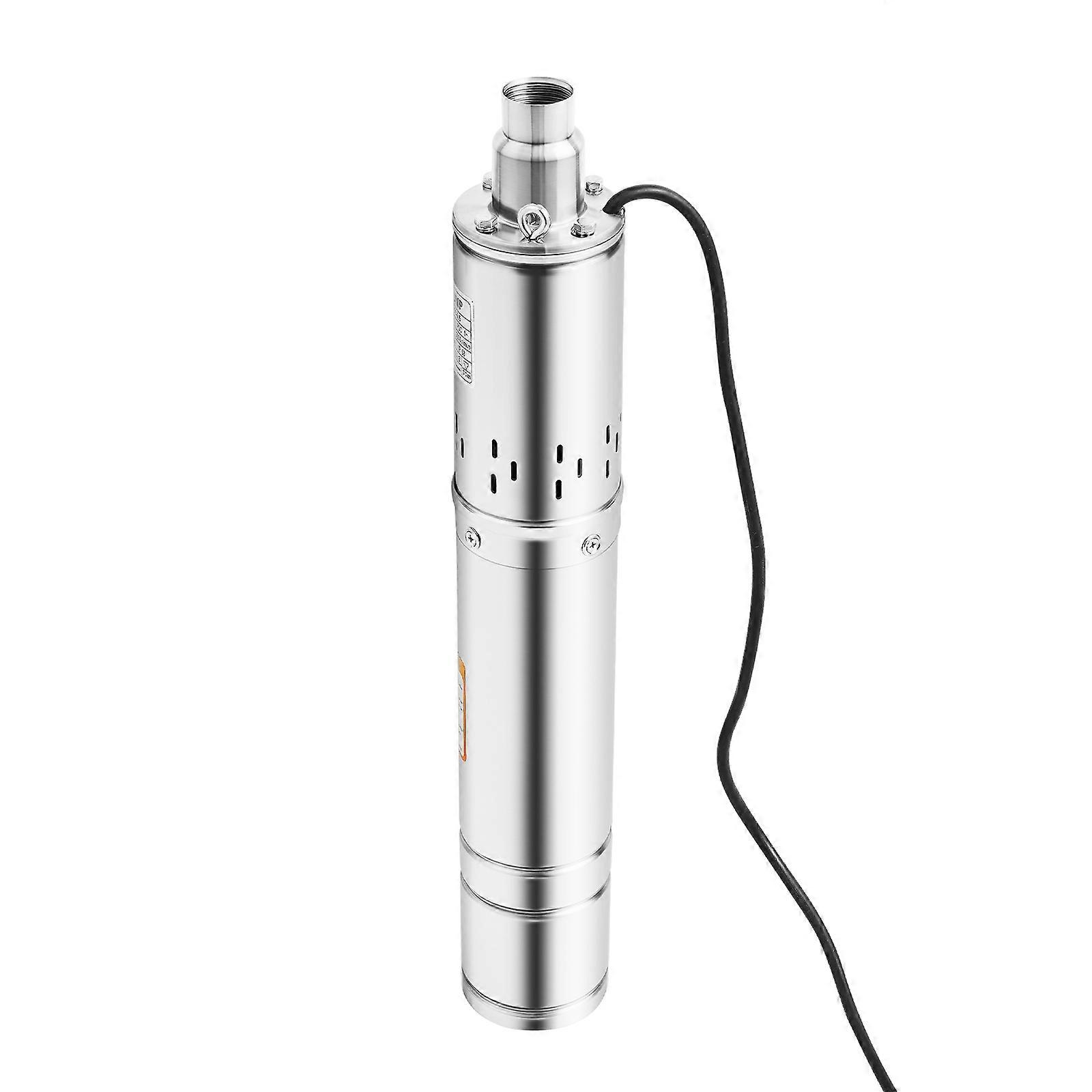 CNCEST Pompe à eau de puits profond 500W Pompe submersible en acier inoxydable Tête de 328 pieds éta