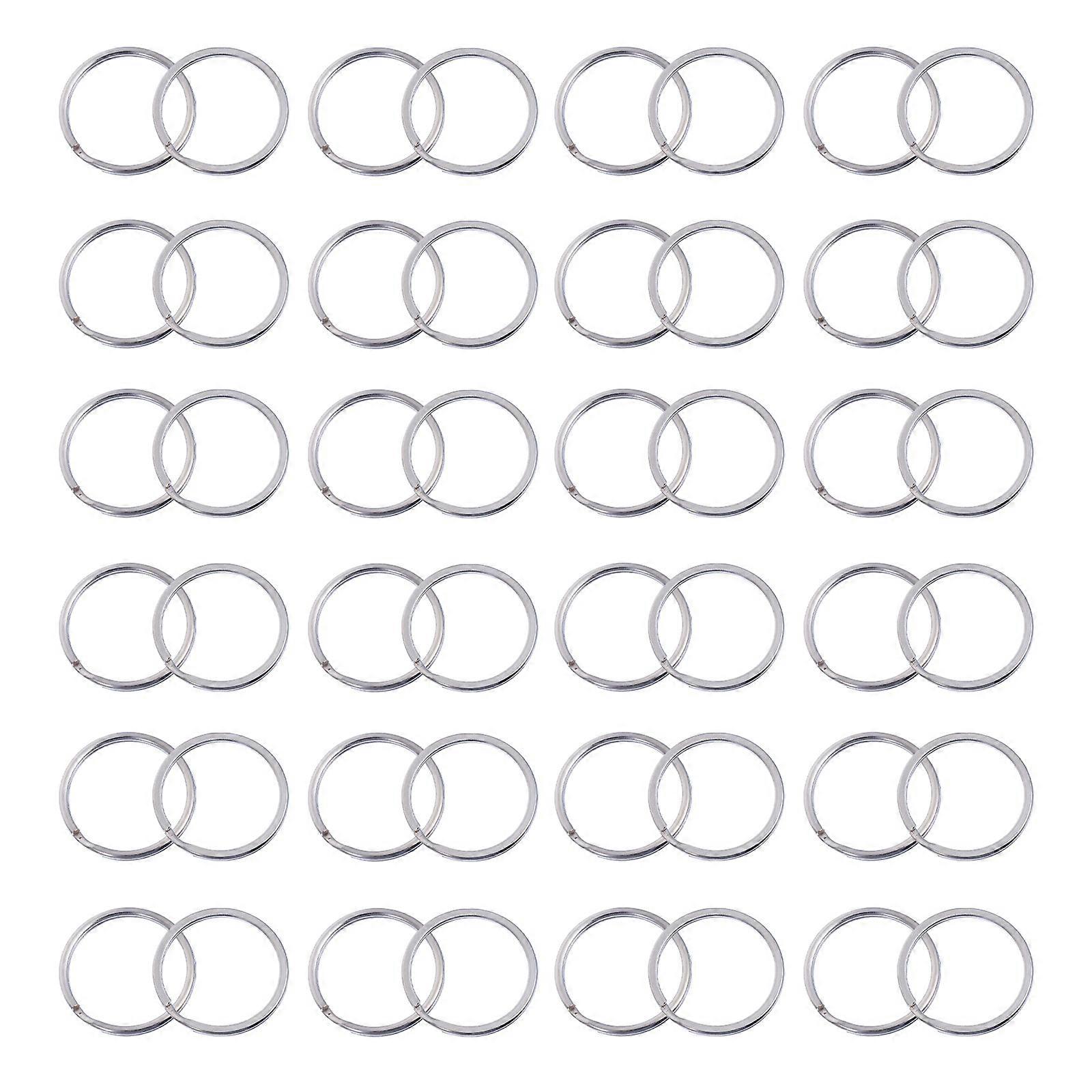 200 Pcs Key Ring Set Durable Round Key Chains Design Strong And Secure