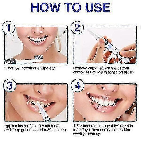 Teeth Whitening Pen (2 Pcs) - 20+ Uses, Effective, Painless, No Sensitivity -