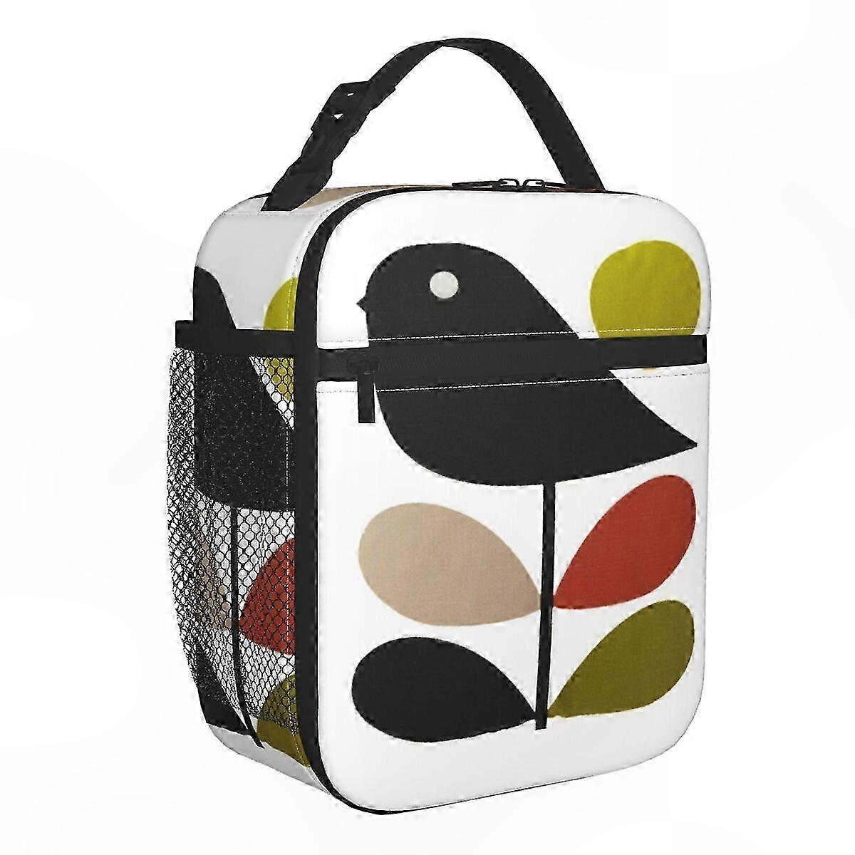 Izolowana torba na lunch w stylu skandynawskim dla kobiet i dzieci, przenośna lodówka termiczna Bento na kemping i podróże