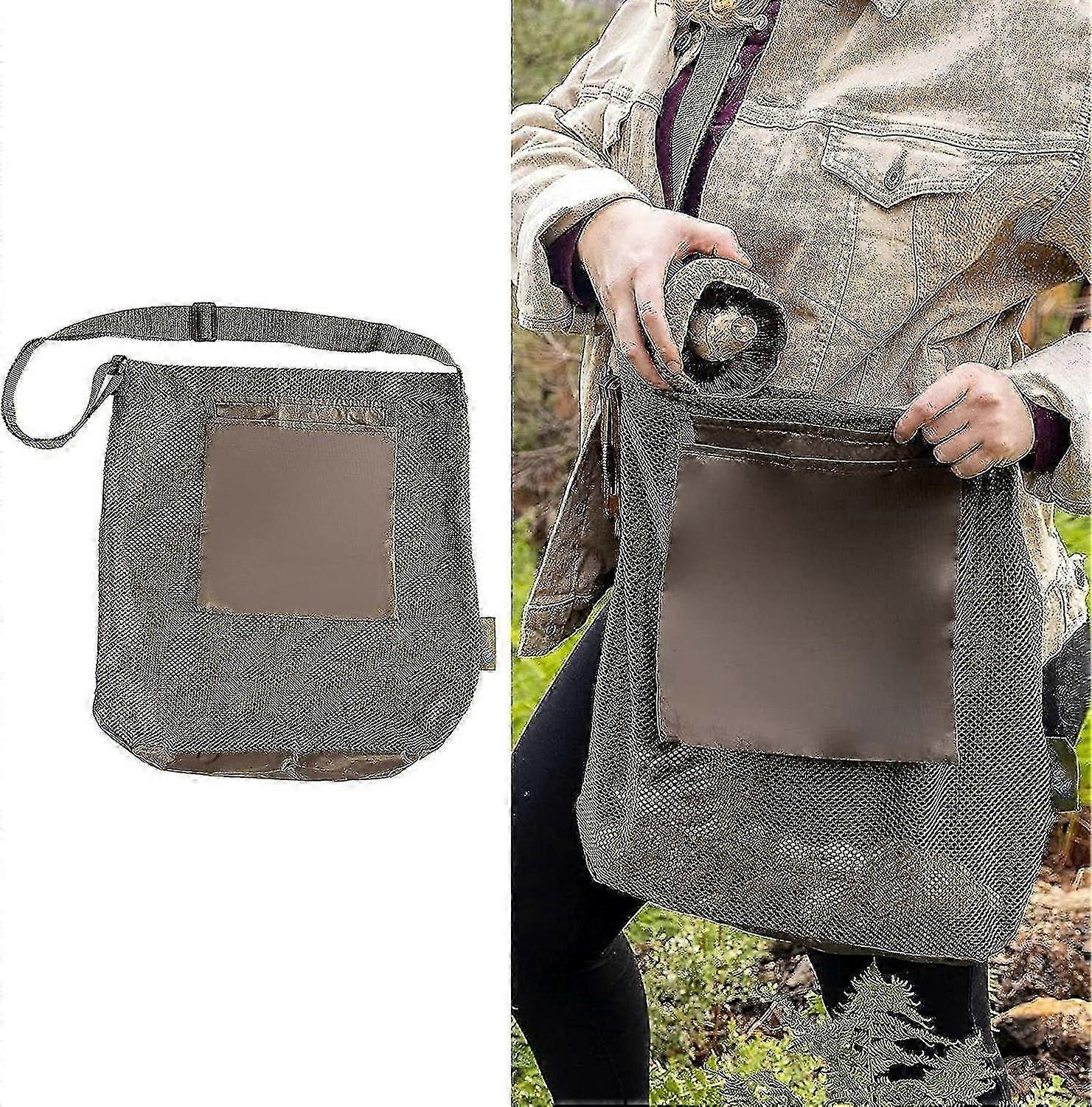 Mushroom Foraging Bag with Mesh, Alternative to Baskets for Morel Hunting