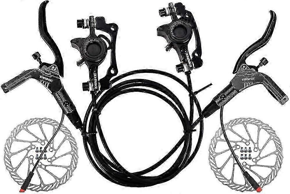 Kit Freins V-brake TUZHE – 2 Paires Avant/arrière, Leviers 22,2 Mm, Câbles Inclus, Pour VTT/route/pliable, Noir
