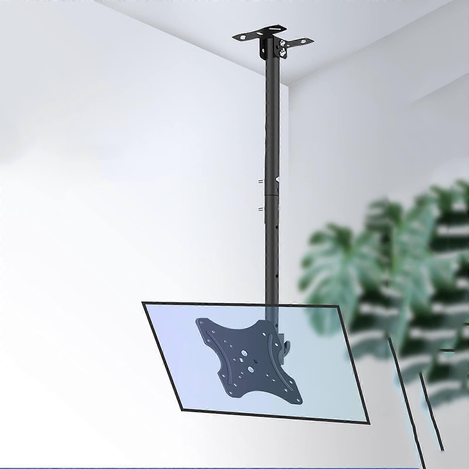 TV Stand Wall And Ceiling TV Mount For 1432 Inch Flat And Curved TVs Up To 40Kg Height Adjustable 1.52m