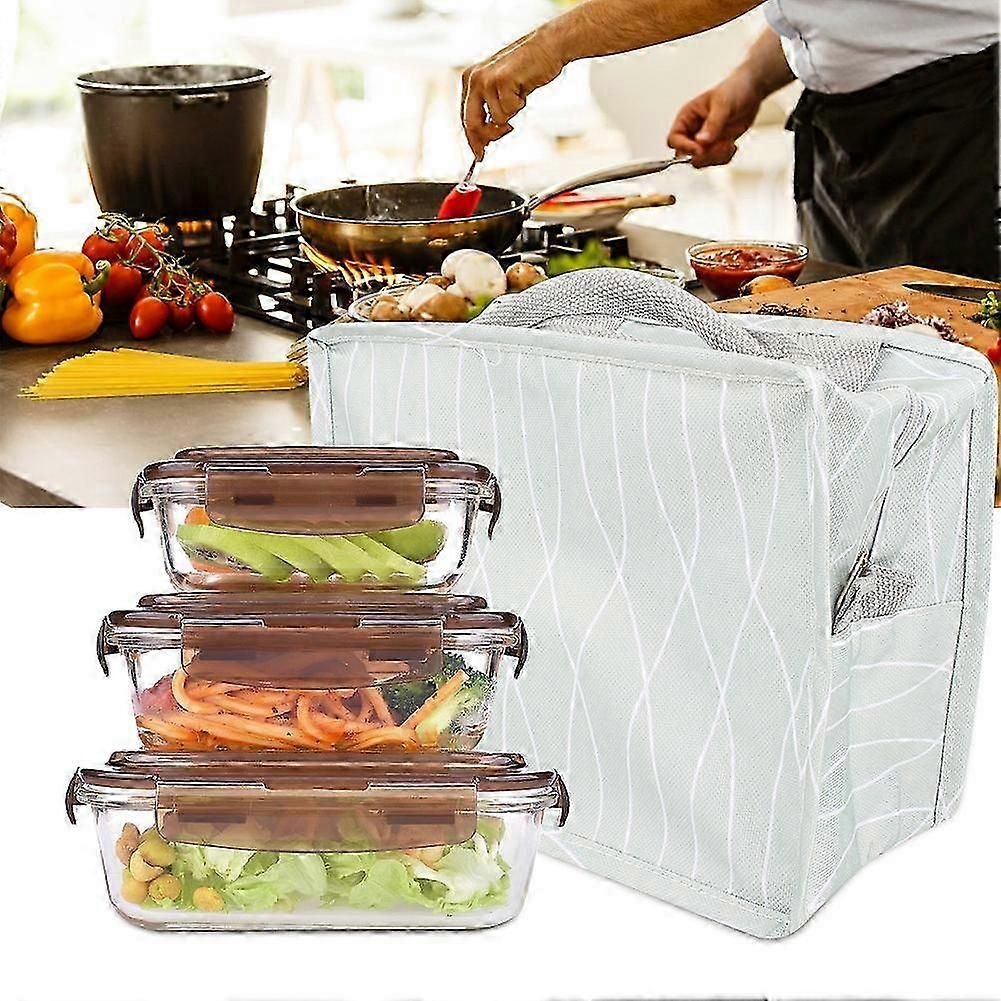 Thermal Insulated Lunch Bento Bag Tote Picnic Zipper Storage Case 2025