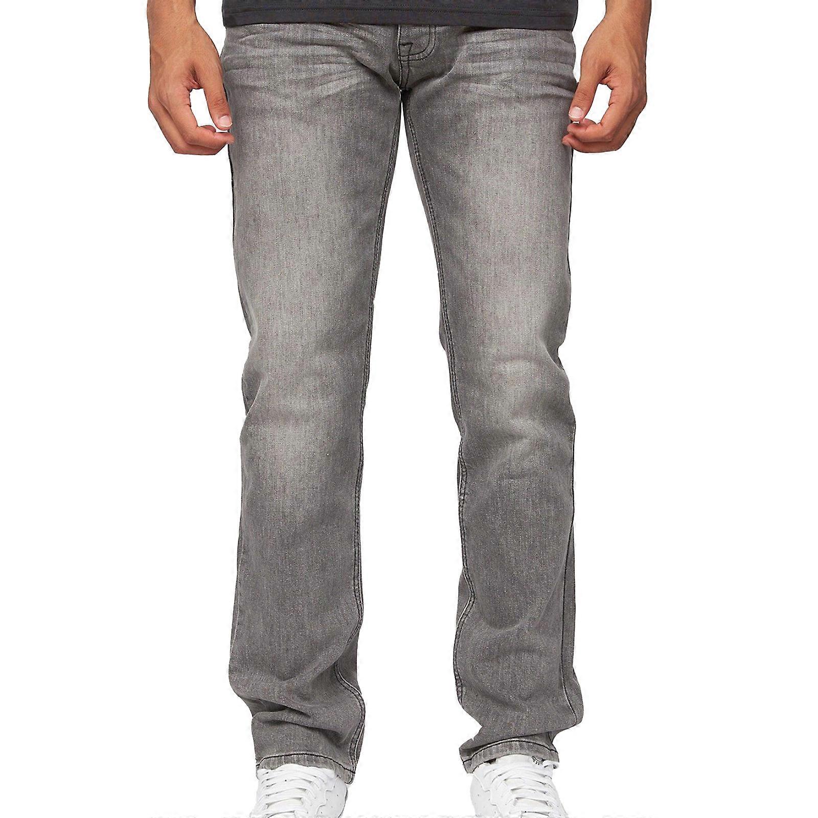 Crosshatch Buraca Slim Fit Jeans Grey Wash