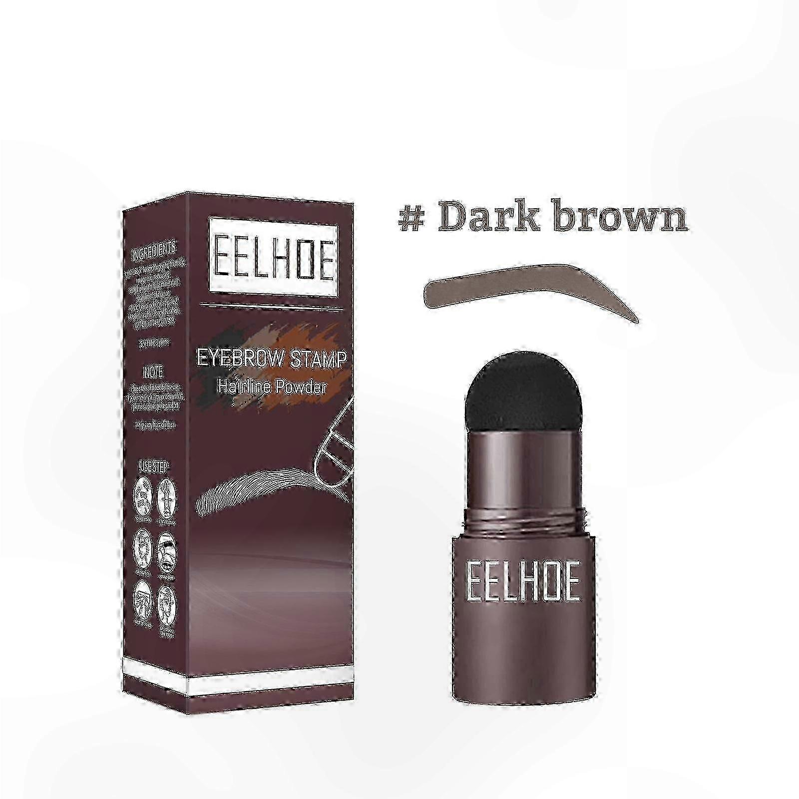 Dark Brow Powder for Hairline Shading, Eyebrow Filling and Definition Retouching Solution