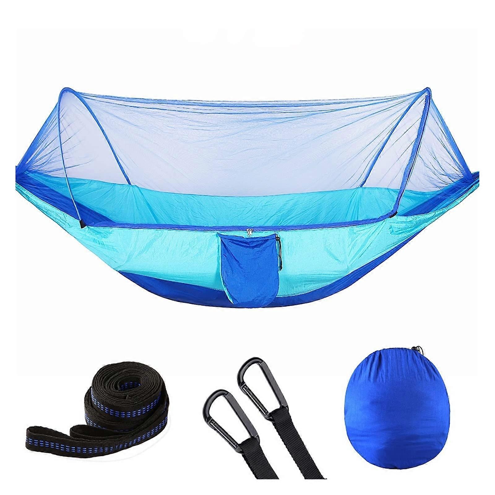 Mosquito Net Hammock Outdoor Swing Chair Nylon Cloth Camping 290x140 Cm Fully Automatic Quick Open