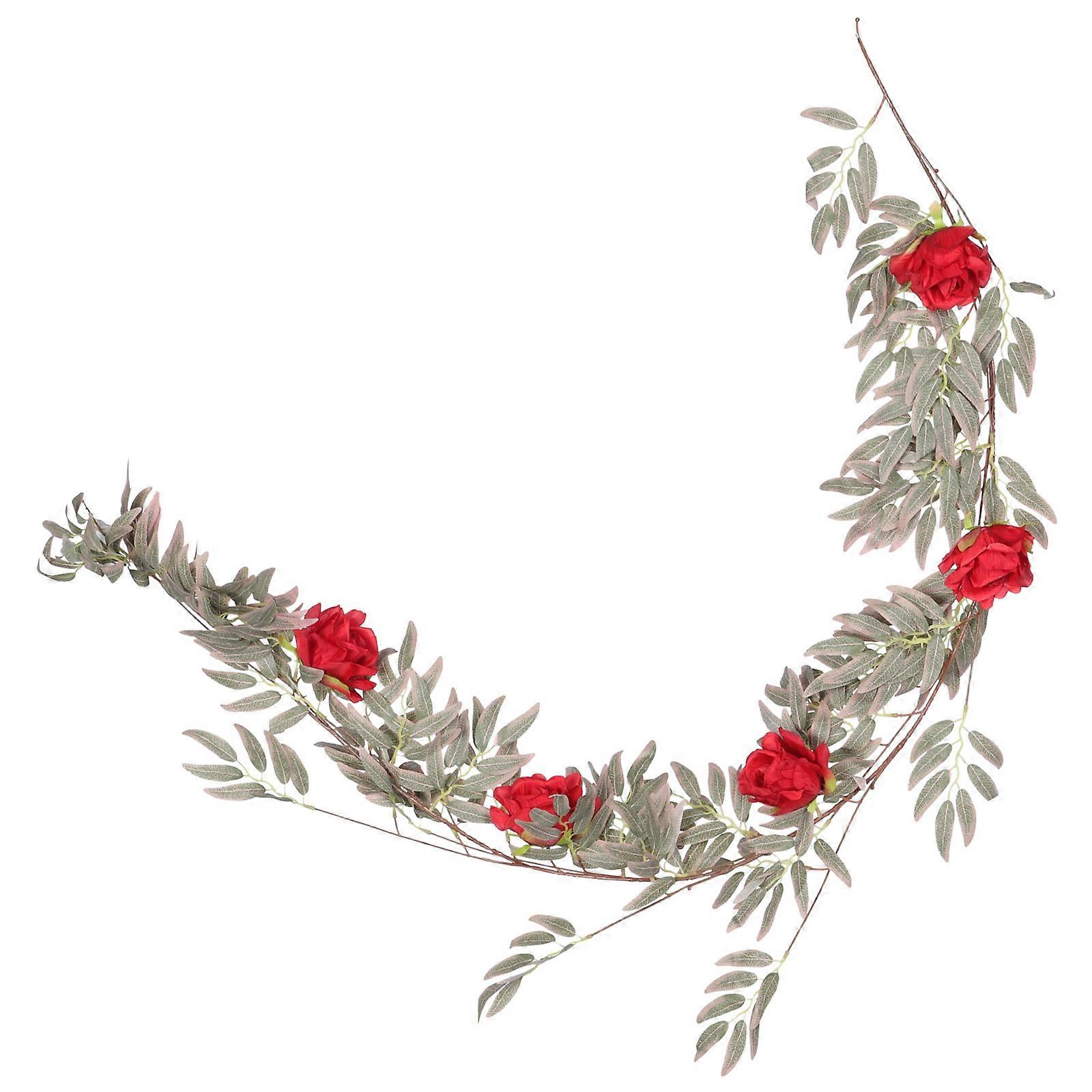 Artificial Flower Vine Wicker Rose Vine for Decorative Use