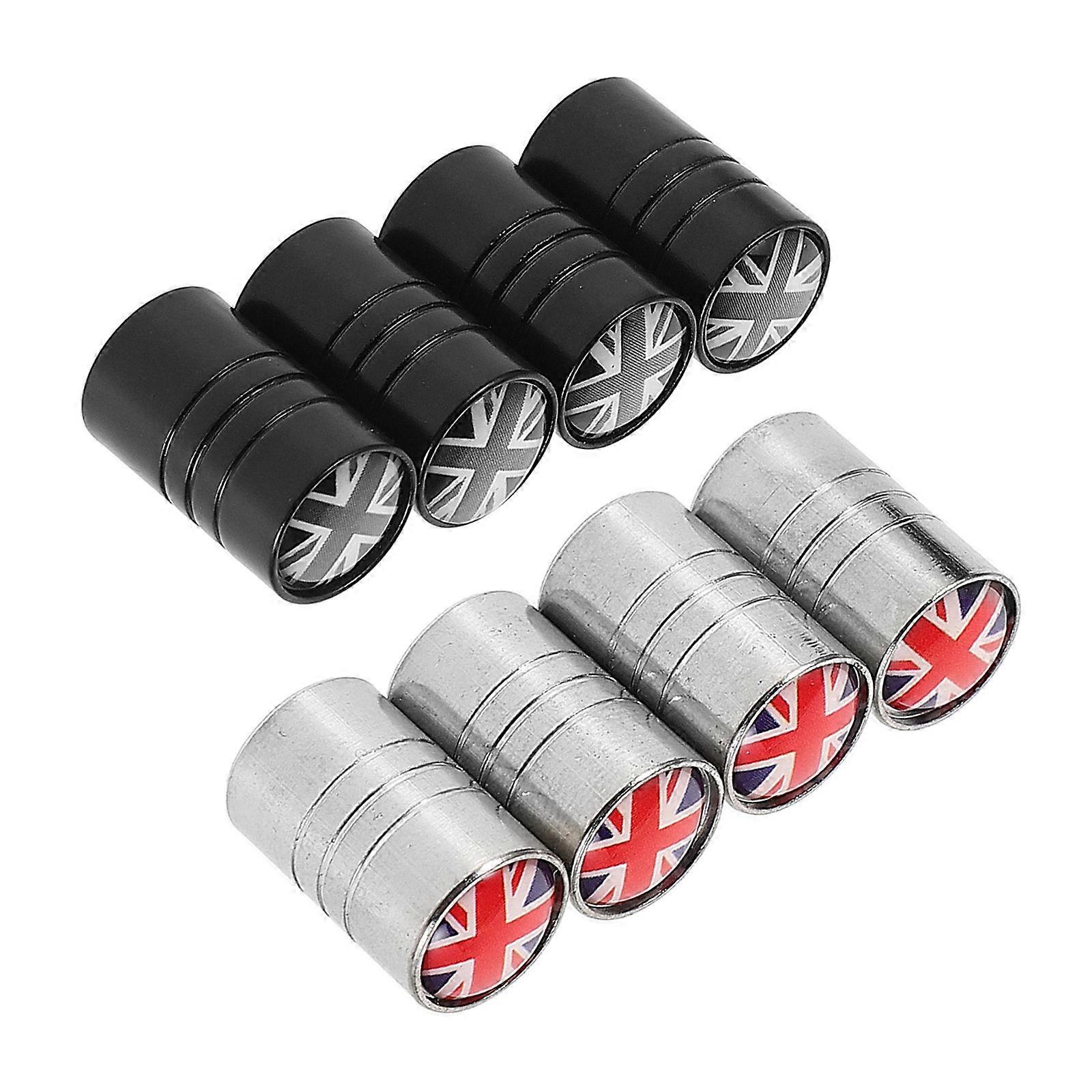 Universal Car Tire Aluminum Alloy Valve Caps for Car Tyre Use 8Pcs Set
