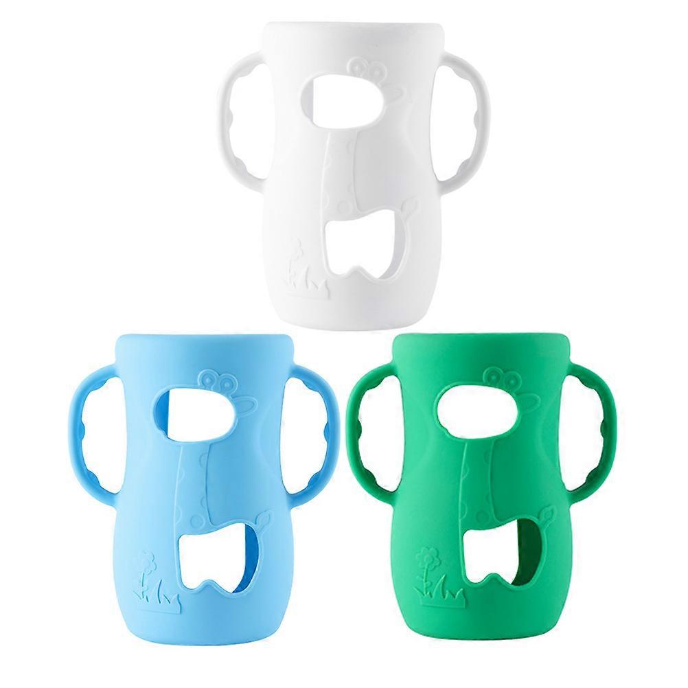 Assorted Baby Bottle Sleeve 3Pcs Silicone Baby Bottle Sleeve for Storage Use