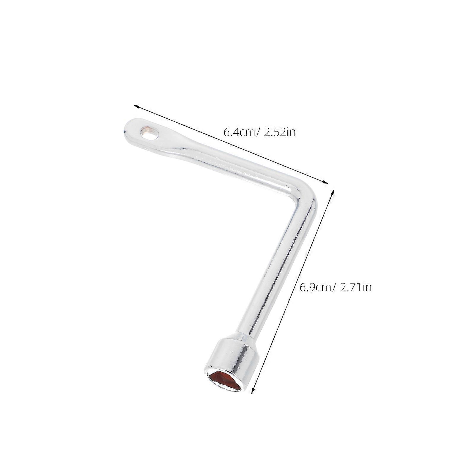 Triangle Wrench Key for Water Meter Box and Elevator Use 2Pcs