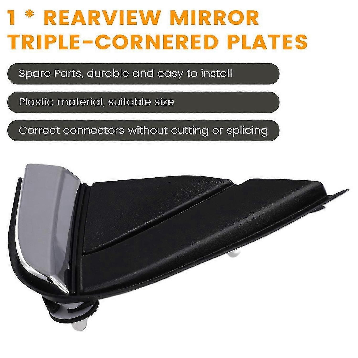 Rearview Mirror Triple-Cornered Plate Trim for Explorer 2018-2023