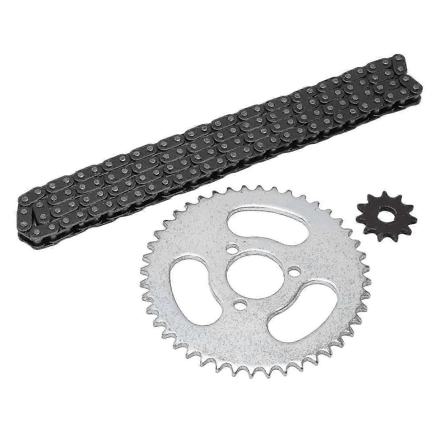 T8F Front and Rear Sprocket Chain Replacement High Power T8F Gear Chain Set for Modified Karts ATVs and Mini Motorcycles
