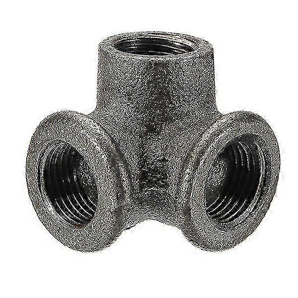 12" 34" 1" 3 Way pipe fittings malleable iron black elbow tee female connector