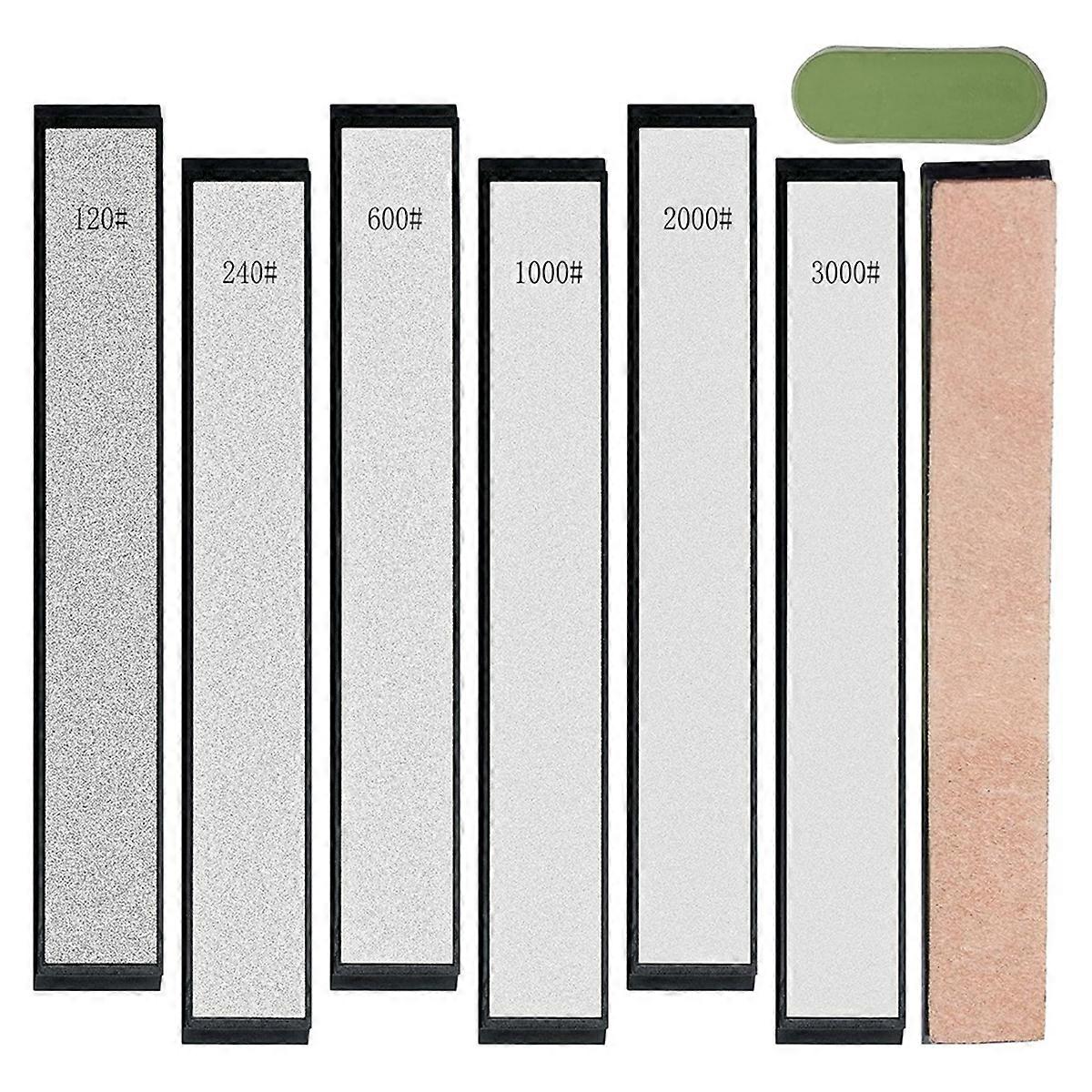 Diamond Sharpening Stones Kit,6PCS Diamond Stones with Anti-Slip Base