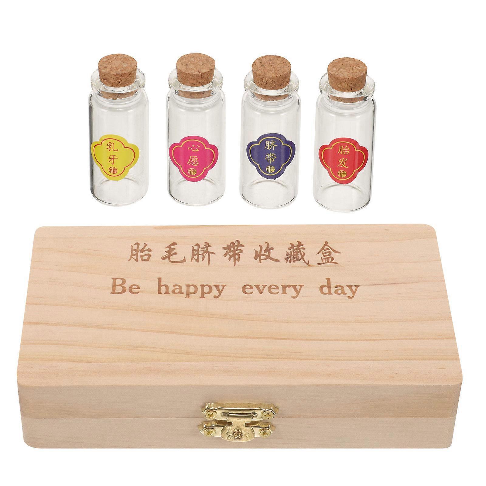 Baby Tooth Box Kids Tooth Holder for Keepsake 3Sets of Teeth Preservation