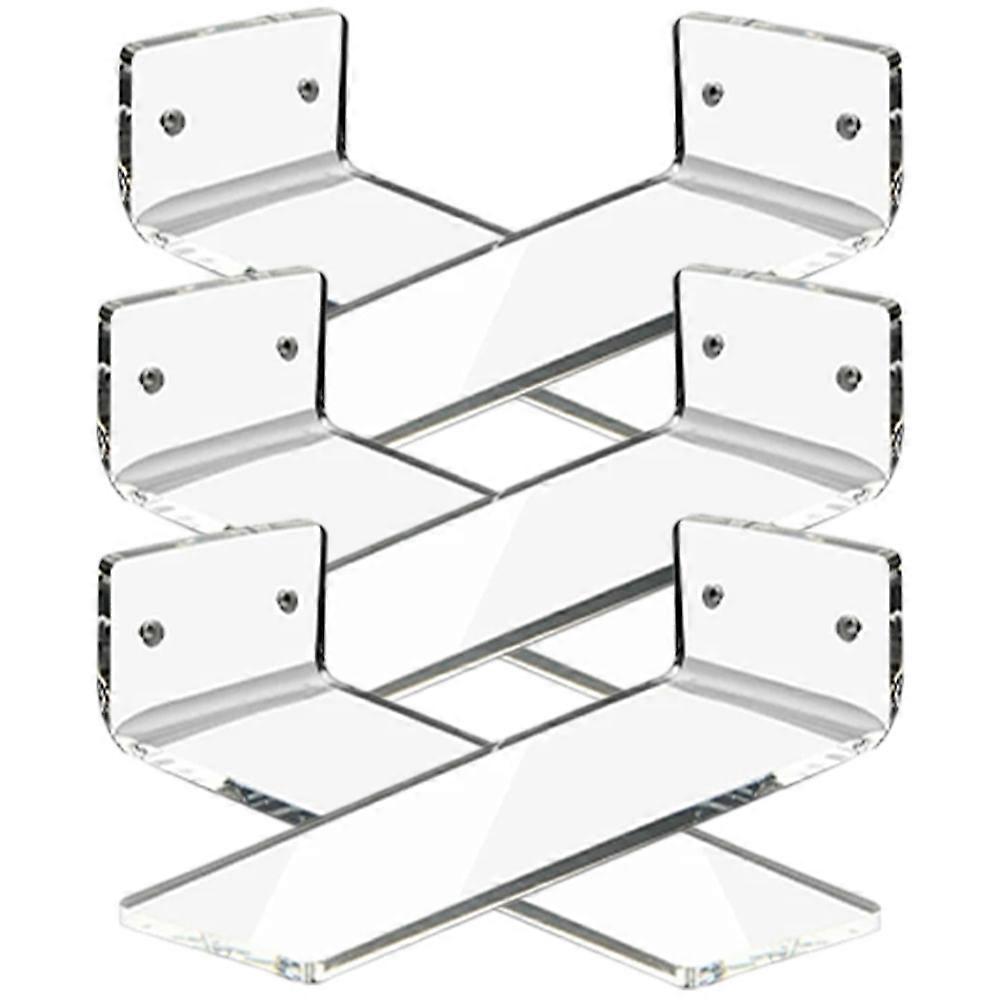 Transparent Acrylic Shoe Display Rack for Storage 18Pcs Floating Holders