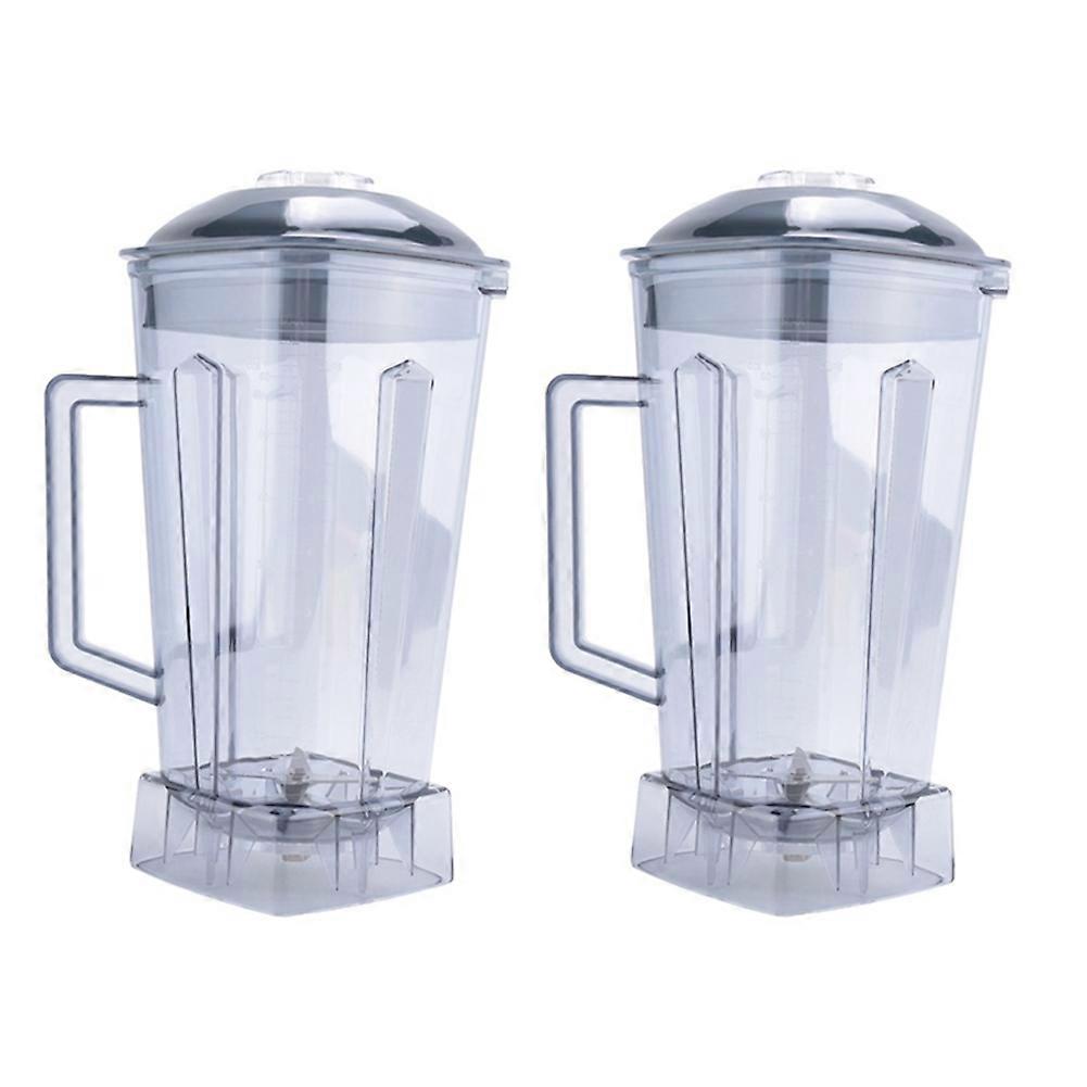 2PCS Spare Jug for Blender Replacement Part Transparent 2L Capacity Blender Spare Compatible for SILVER CREST Blender