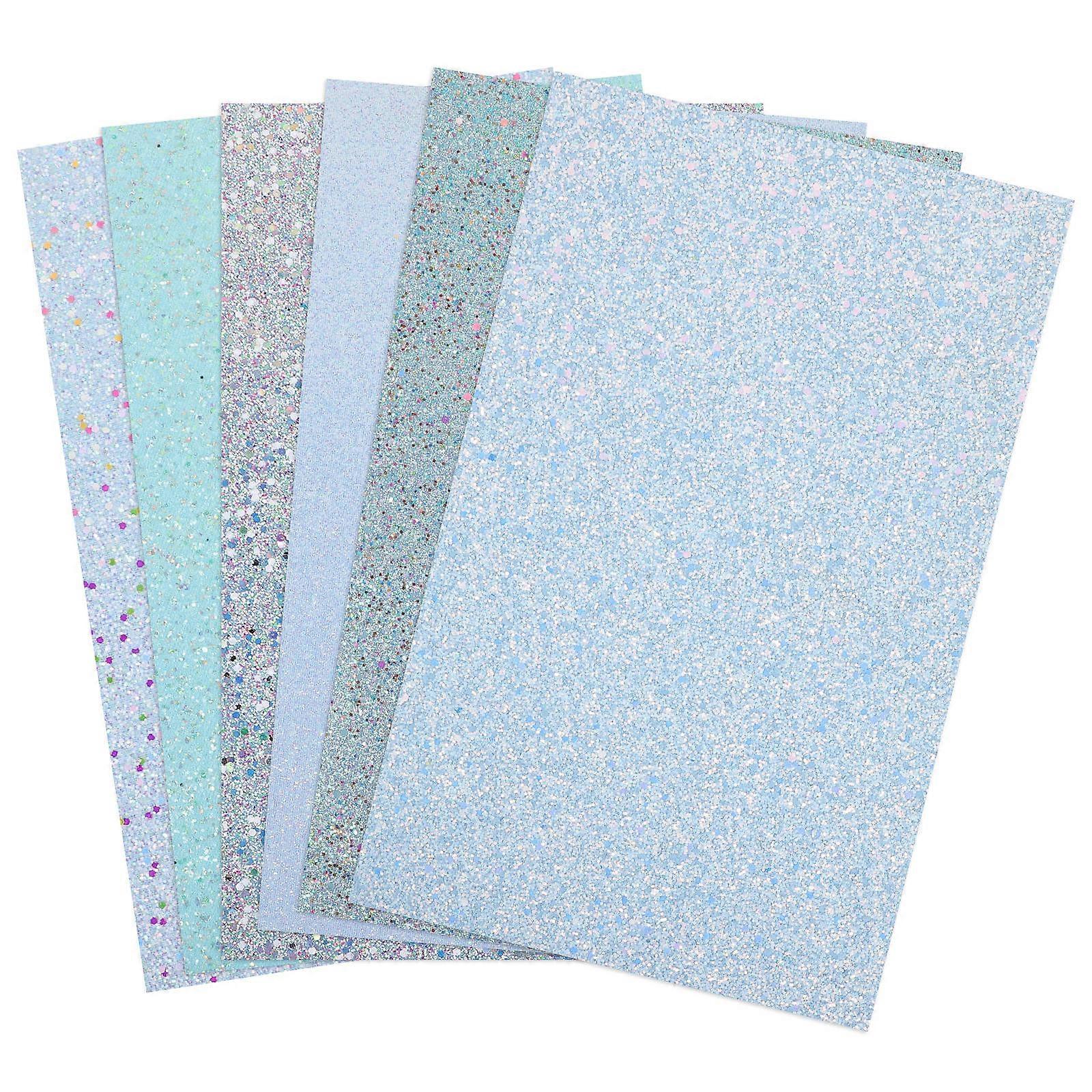 PU Sheets for Craft Making Leathers 24 Sheets Glitter Assorted