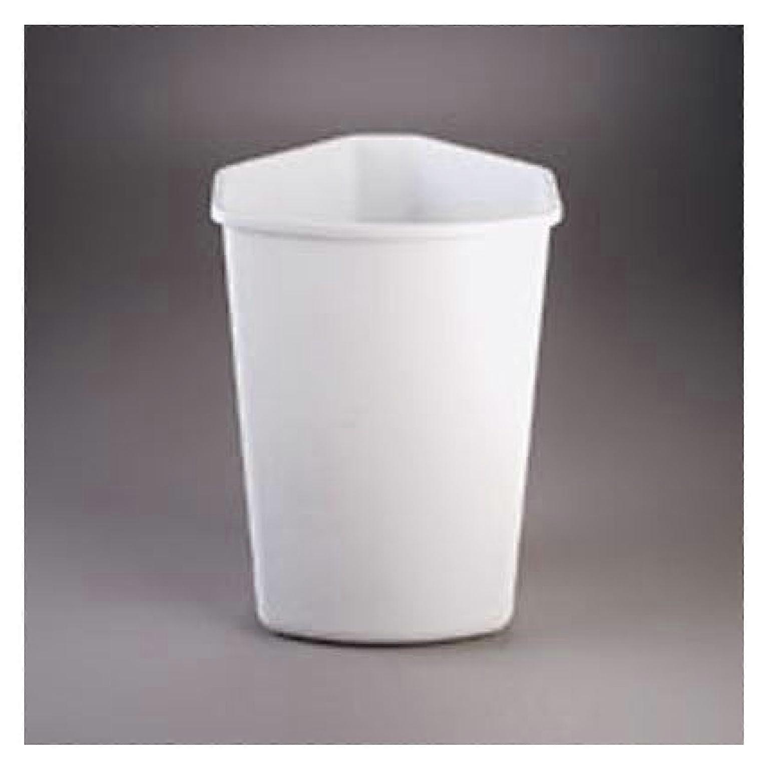 KV FERRC PB32W 32 Qt. Replacement Waste Bin for Center, White, Plastic