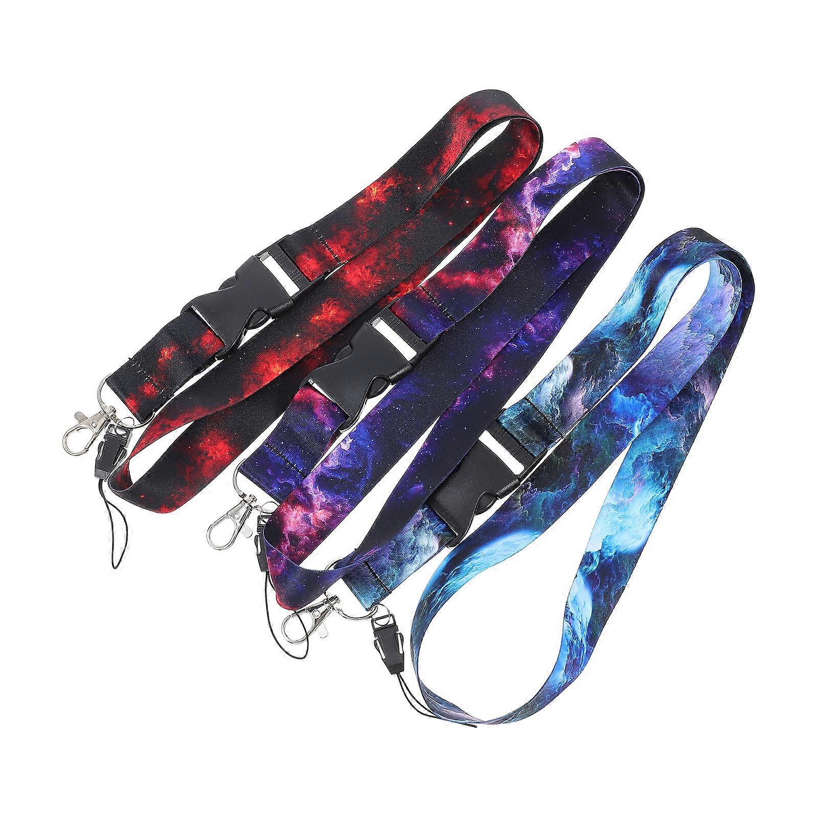 Key Lanyard Polyester Phone Lanyard For Daily Use And Gift Assorted Color 20.3×1×0.3in Carry Phone 3Set