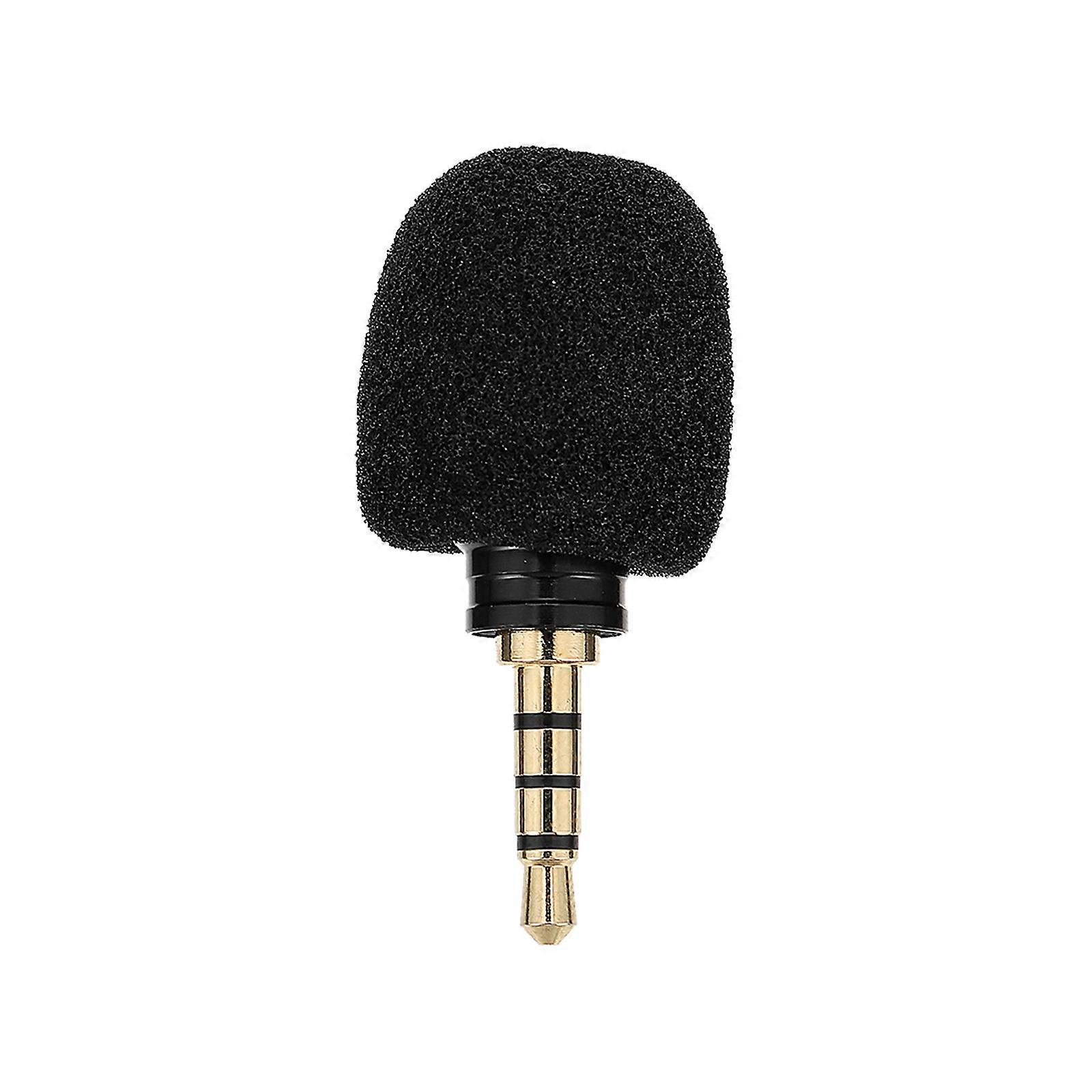 Smartphone Microphone Recording Microphone for Indoor Use 2x4cm Noise Reduction 1Pack
