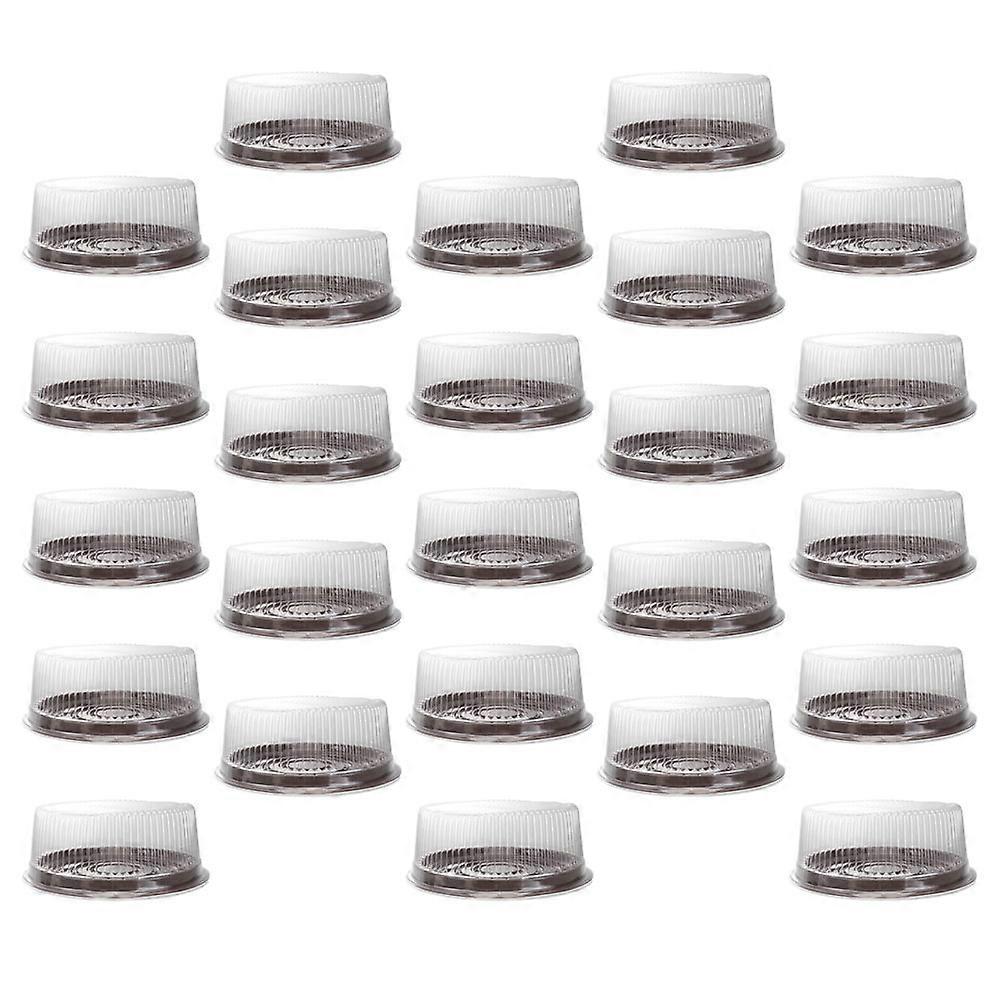 Transparent Dome Lid Cake Carrier Box 25 Pcs Suitable For 8 Inch Cakes Protects From Insects And Dust