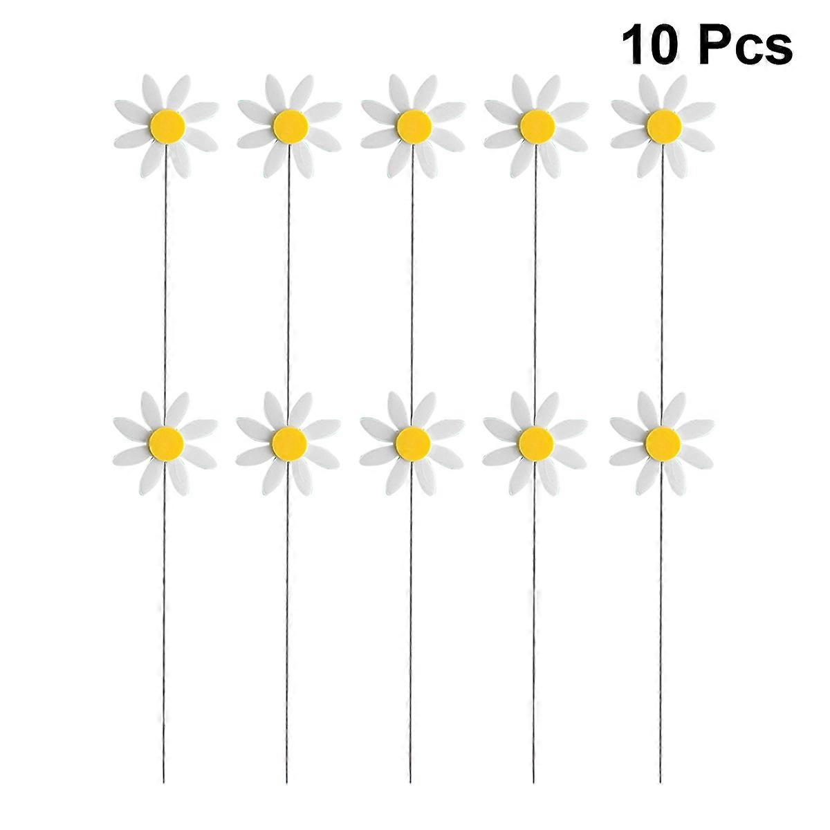 Acrylic Egg Cake Insert for Birthday Cake Decoration 10Pcs White