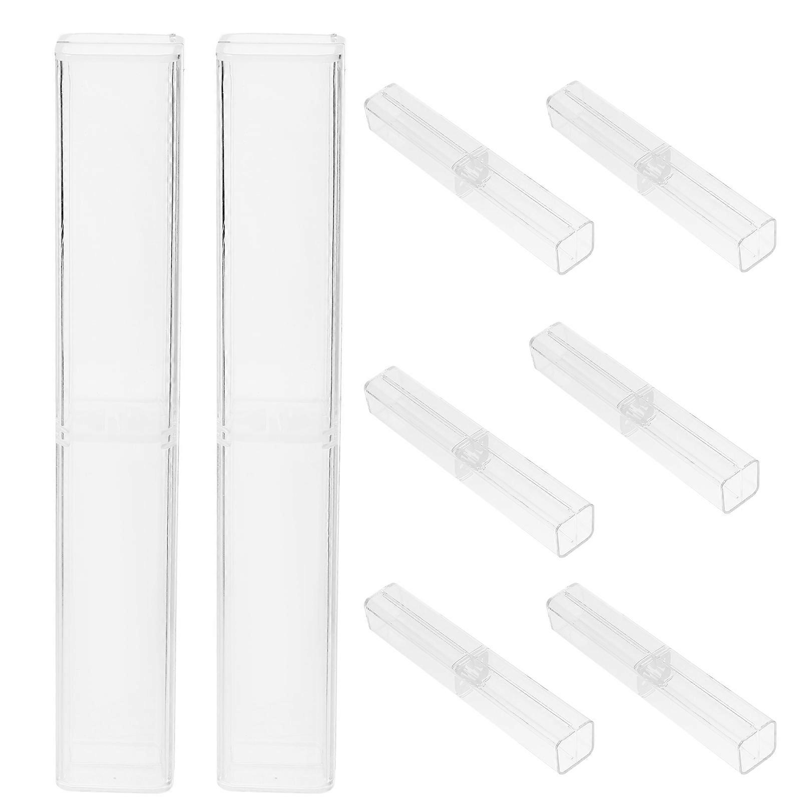 Multi-Function Pencil Storage Boxes Transparent Pencil Cases 30Pcs