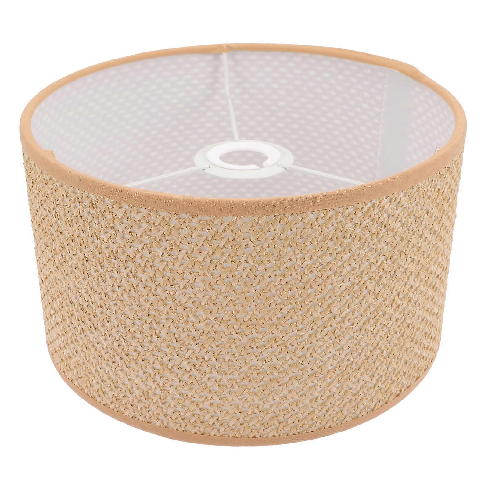 Fabric Lamp Shade Cover for Hanging Lamps 2Pcs Yellow Desktop Lampshade