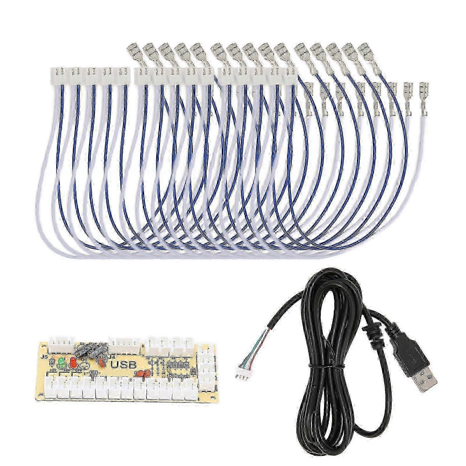 2025 QM070911 No Delay Arcade USB Encoder DIY Arcade Encoder for Raspberry Pi 1 2 3RetroPie