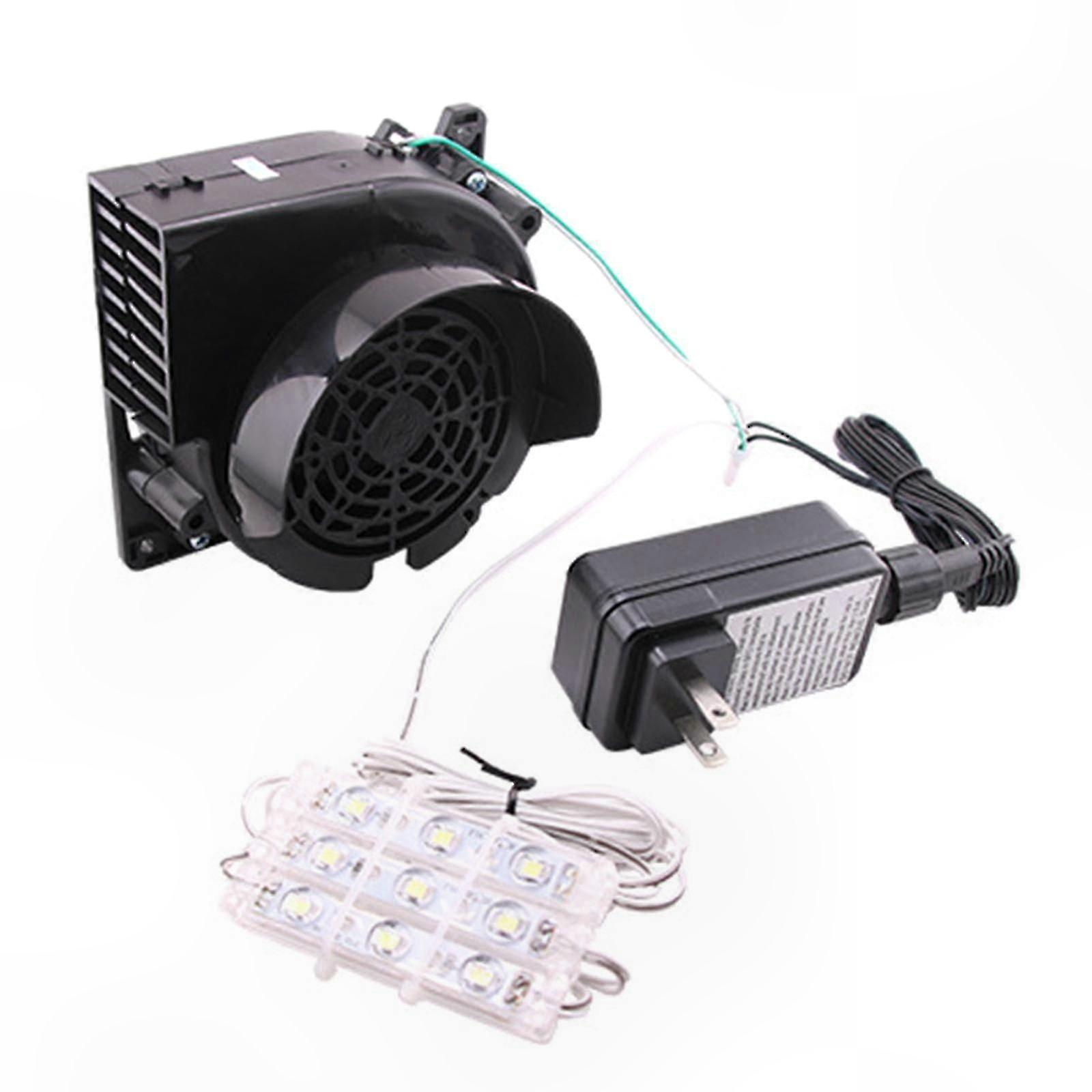 12V 1.5A Replacement Air Blower Motor with 3 LED Lights for Inflatable Products