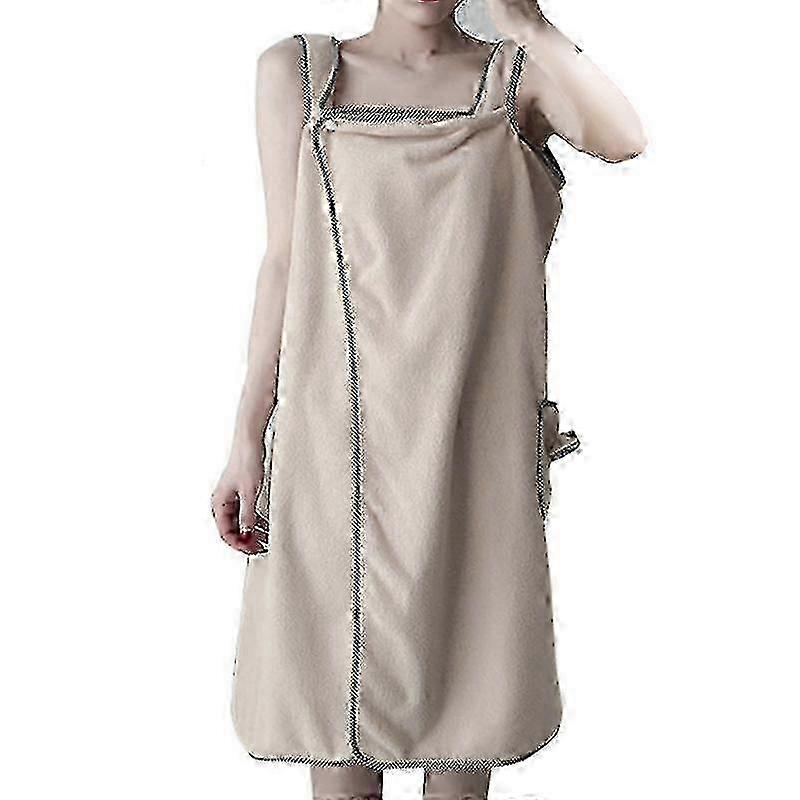 Bath Towel Ultra-Soft Women Bath Robe Absorbent Comfortable Button Design Shower Towel for Home Bath YVL