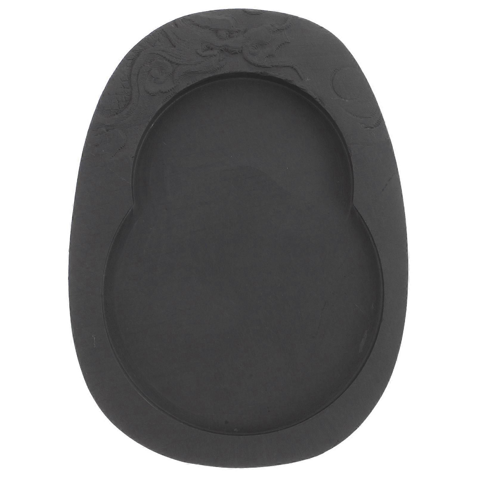 Chinese Calligraphy Inkstone for Writing 3Pcs Collectible Ink Tray with Lid