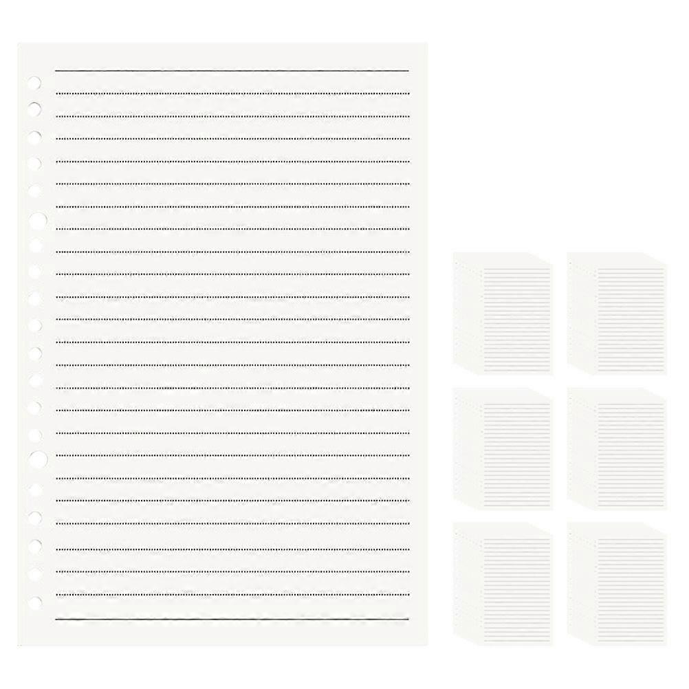 A5 Refill Paper Perfect For Office Work And Study Loose-Leaf Book Inserts Transparent 6Pcs For Taking Notes