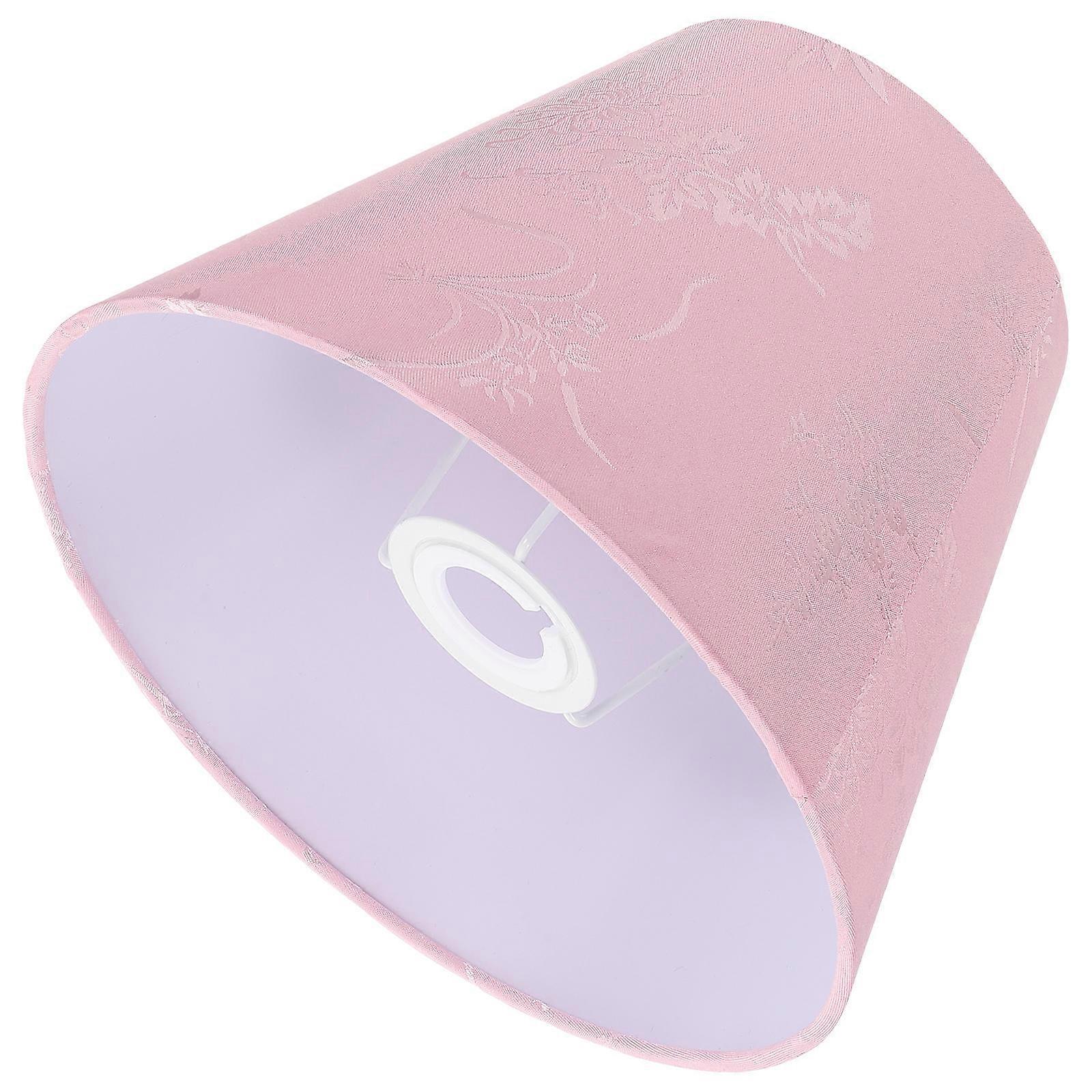 Fabric Lampshade Desk Lamp Shade for Decor Pink Light Accessory