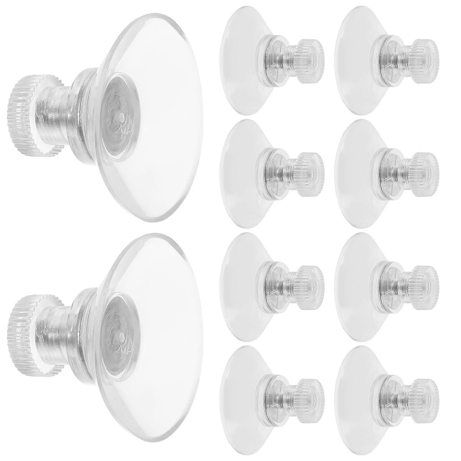 Διαφανείς βεντούζες με βίδες Ισχυρή αναρρόφηση Σταθερή στερέωση Γυάλινη πόρτα τοίχου 10 τεμάχια