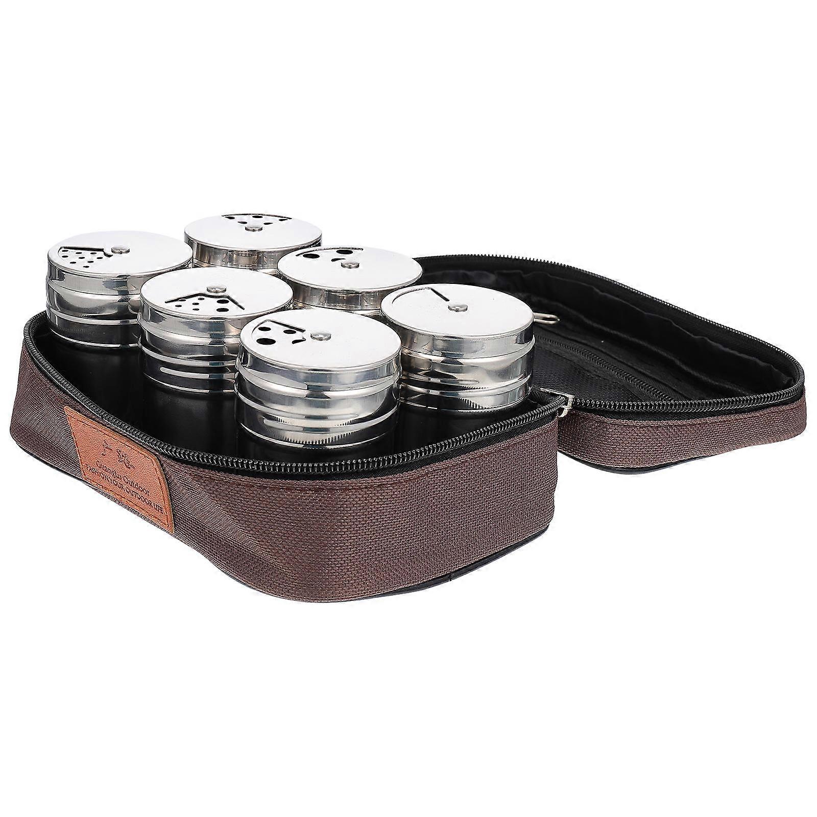 Multi-Function Spice Jar Picnic Seasoning Jars for Home Use 3Sets Colorful
