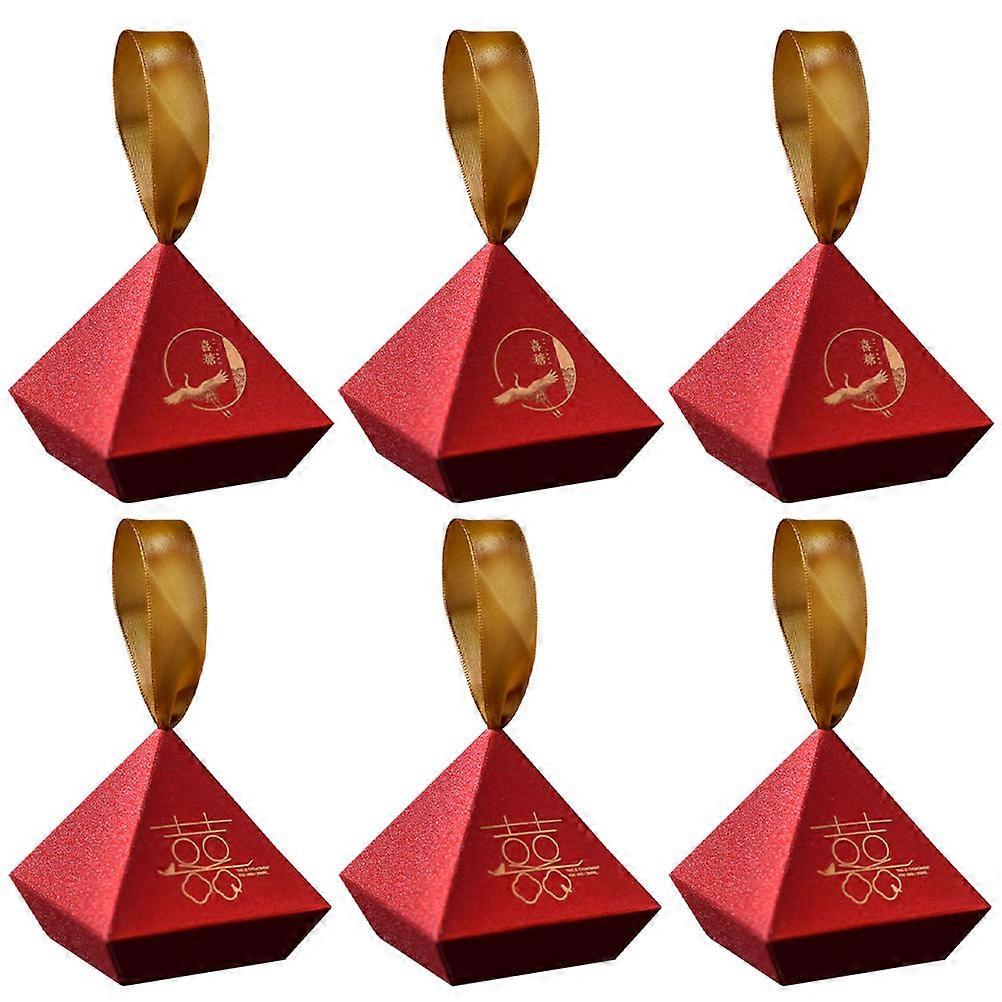 Chinese Candy Box Wedding Candy Boxes for Storage 18Pcs Red Paper Boxes