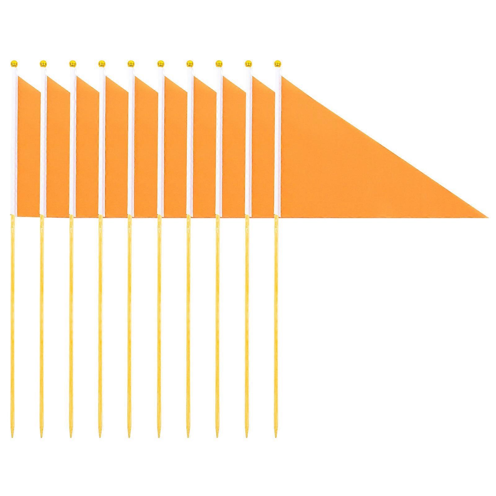 Landscape Flags Orange Lawn Marking Flags for Yard Marking 40Pcs