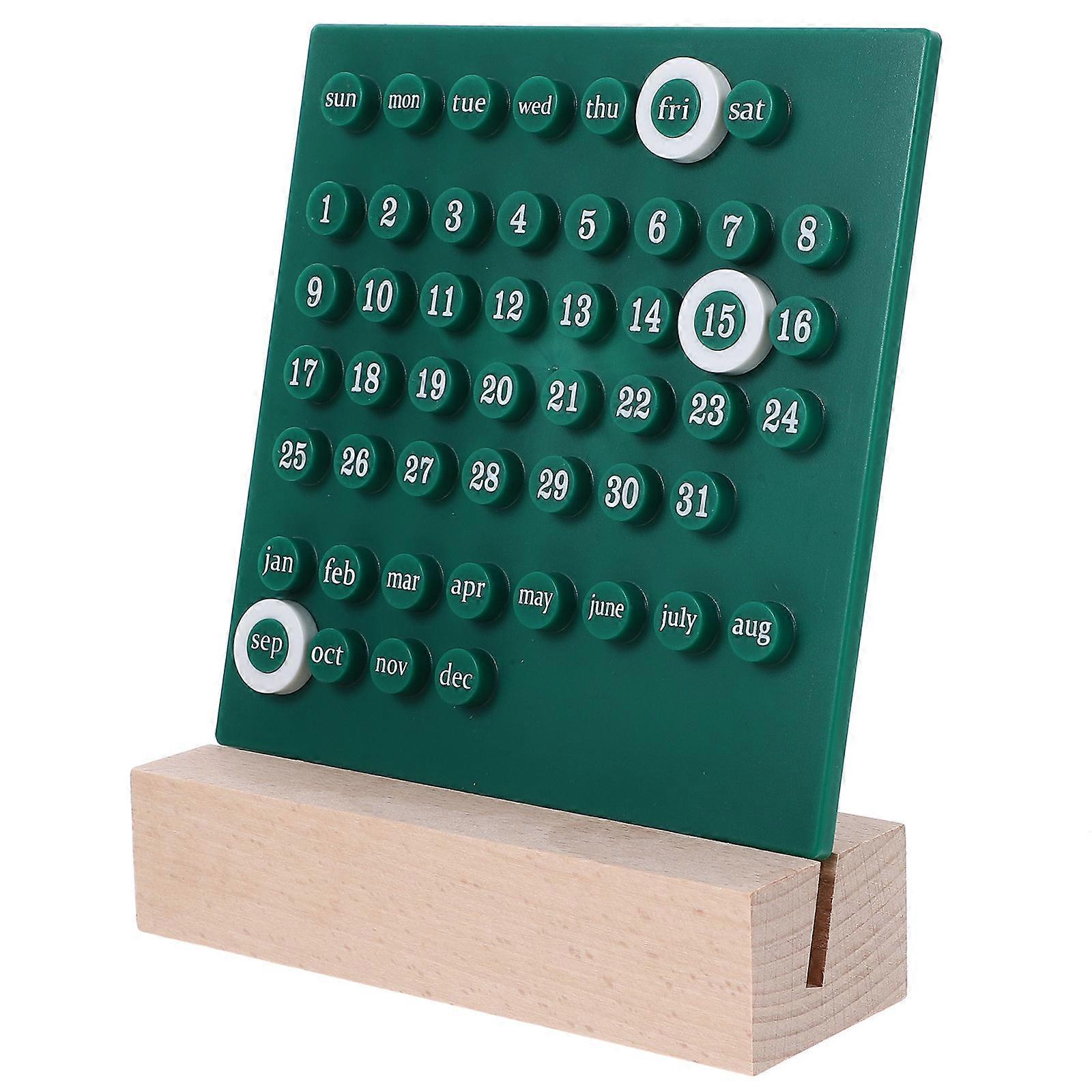 Perpetual Desk Calendar Creative Table Calendar for Home 5Pcs Set